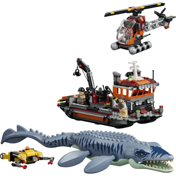 LEGO JURASSIC WORLD MOSASAURUS BOAT ATTACK