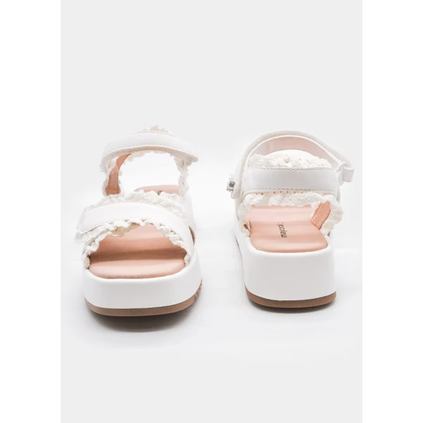 MAYORAL SANDALS PEPLUM WHITE 