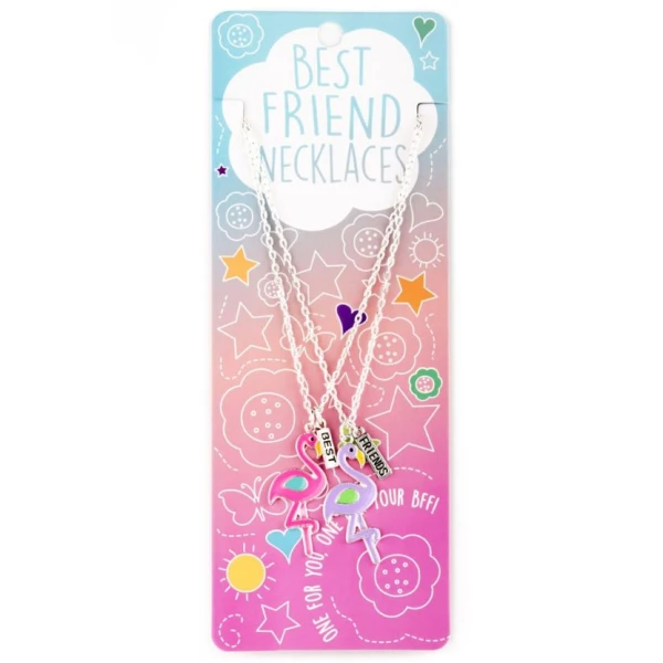 NECKLACE BEST FRIENDS SET 2 pcs FLAMINGOS