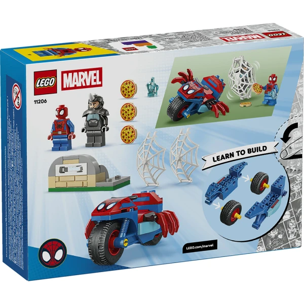 LEGO® MARVEL SPIDEY AND HIS AMAZING FRIENDS ΣΠΑΙΝΤΙ ΜΕ ΤΗ ΜΟΤΟΣΙΚΛΕΤΑ ΤΟΥ VS. ΡΑΙΝΟ