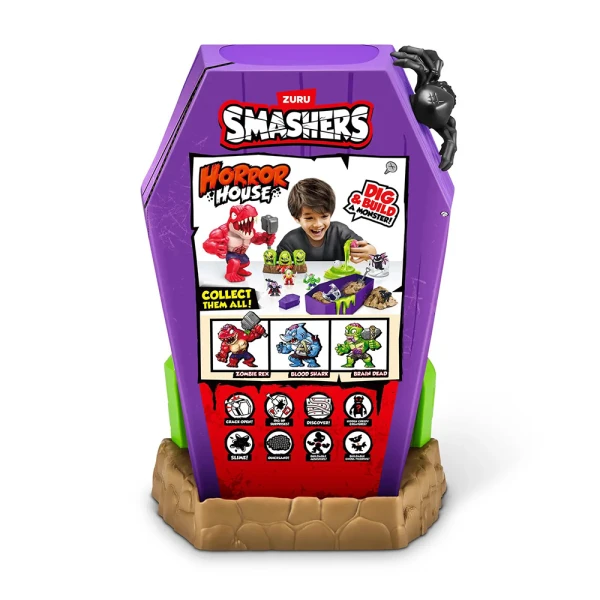ZURU ΠΑΙΧΝΙΔΙ ΜΙΝΙΑΤΟΥΡΑ SMASHERS HORROR HOUSE ΜΕΓΑΛΟ ΣΕΙΡΑ 1 ΕΚΠΛΗΞΗ