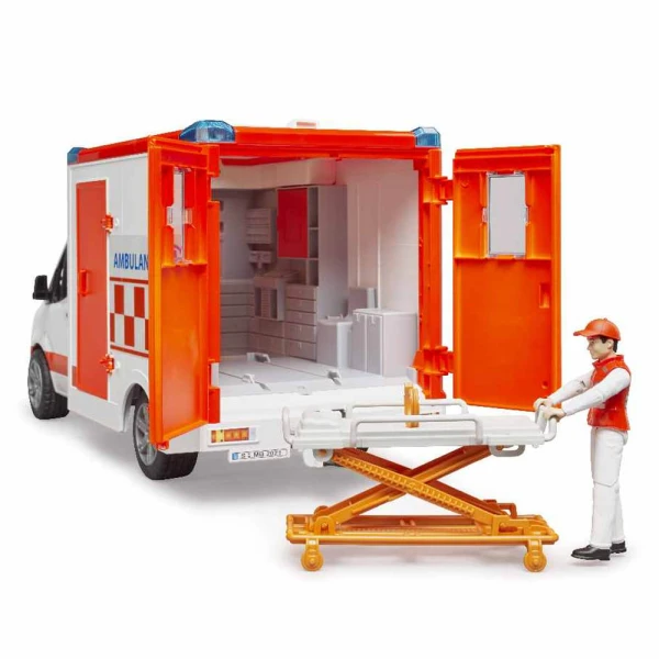 BRUDER ΑΣΘΕΝΟΦΟΡΟ MERCEDES BENZ SPRINTER ΜΕ ΟΔΗΓΟ