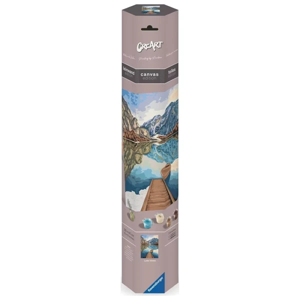 RAVENSBURGER PAINT BY NUMBERS CREART CANVAS LAKE