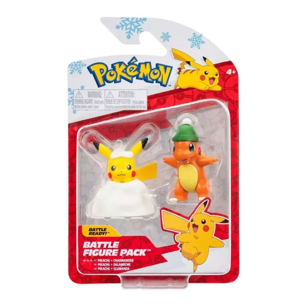 POKEMON XMAS FIGURES PIKACHU AND CHARMANDER