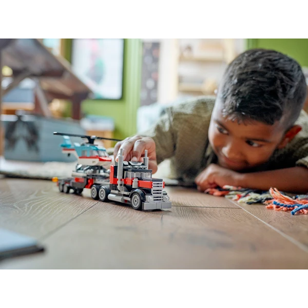 LEGO® CREATOR FLATBED TRUCK WITH HELICOPTER