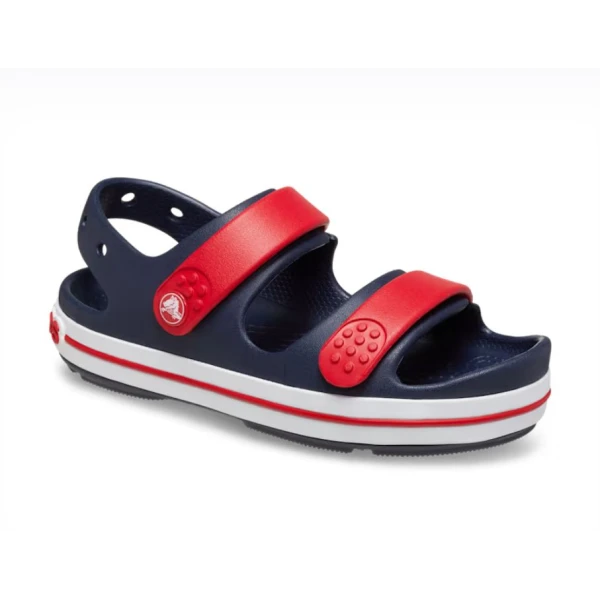 CROCS CROCBAND CRUISER SANDAL T NAVY-VARSITY RED