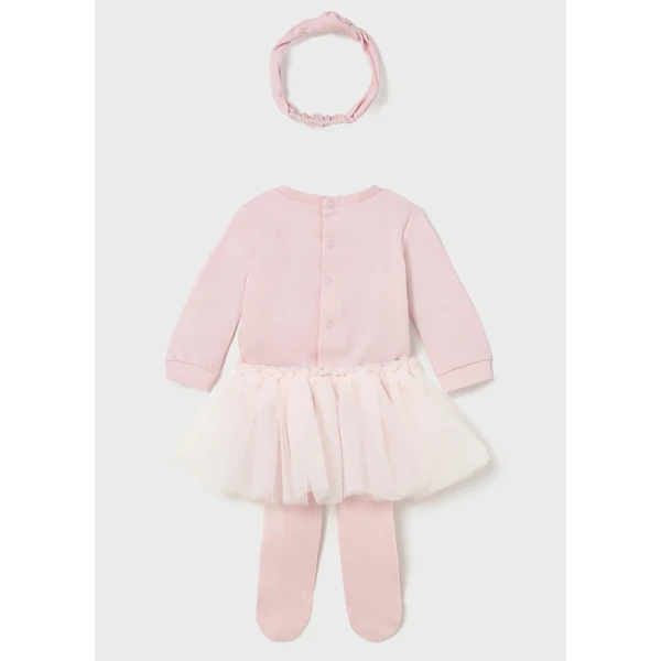 MAYORAL SET BODY TUTU PINK BEBE