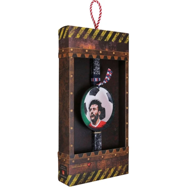 SYNCHRONIA HANDMADE CANDLE 30 cm FOOTBALL STAR No 3
