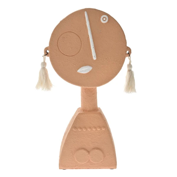 PINK CERAMIC DECO FACE 15x7.5x27.5 CM