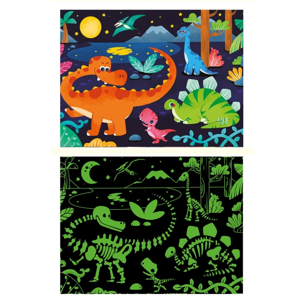 GLOW IN THE DARK 96 pcs THE NIGHT OF THE MISSING ROAR