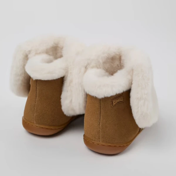 CAMPER KIDS BOOTS GIRL TWINS BROWN