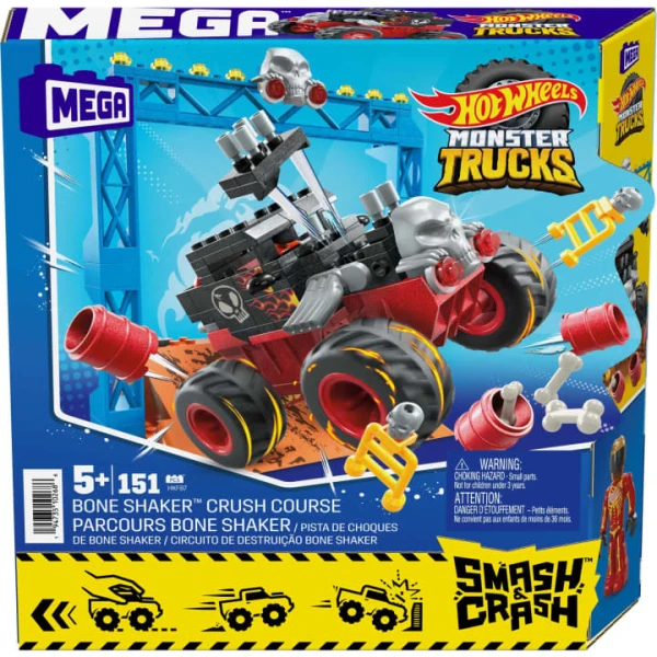 MEGA HOT WHEELS SMASH N CRASH BONE SHAKER 151 pcs.