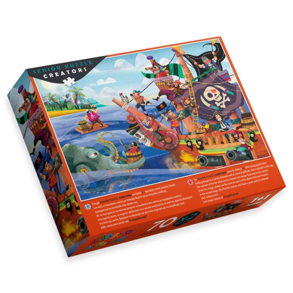PUZZLE 70 pcs PIRATES - ON THE ISLAND OF LOST TREASURE
