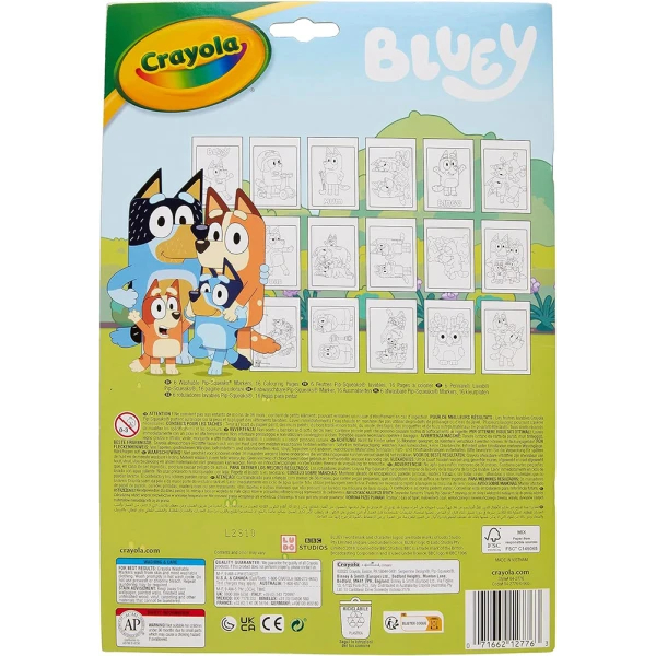 CRAYOLA ΒΙΒΛΙΟ ΔΡΑΣΤΗΡΙΟΤΗΤΩΝ ΚΑΙ ΜΑΡΚΑΔΟΡΟΙ BLUEY