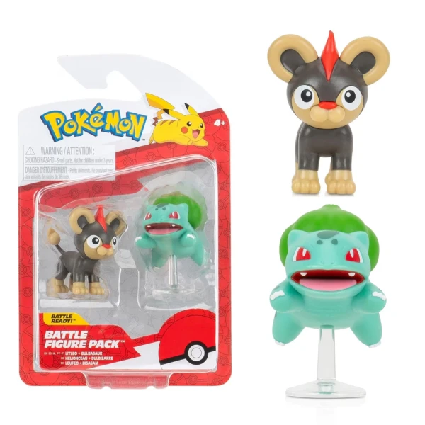 POKEMON ΦΙΓΟΥΡΕΣ 2τεμ. & 1τεμ. W19 - LITLEO & BULBASAUR