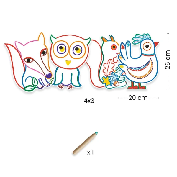 DJECO PAINTING WITH MAGIC PENCIL - FOREST ANIMALS