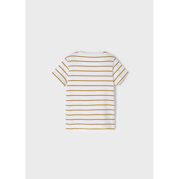 MAYORAL SHORT SLEEVES BLOUSE STRIPES ORANGE