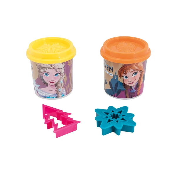 AS DOUGH DISNEY FROZEN & MARVEL SPIDERMAN SET OF 2 DOUGH POTS WITH 2 CUTTERS 228gr FOR AGES 3+ - 8 DESIGNS