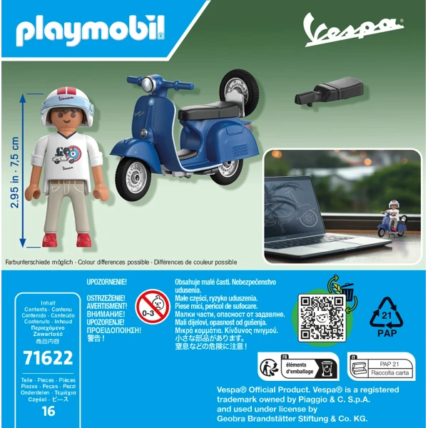 PLAYMOBIL VESPA ΝΕΑΡΟΣ ΜΕ VESPA 