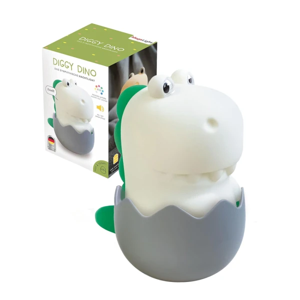 MEGA LIGHT KIDS DECORATIVE WHITE LAMP - DIGGY DINO