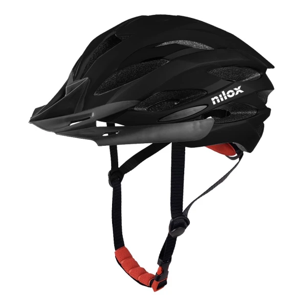 NILOX PROTECTIVE ADULTS HELMET BLACK WITH LED LIGHT