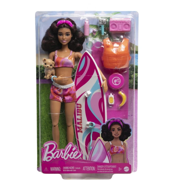 ΚΟΥΚΛΑ BARBIE BEACH ΜΕ ΣΑΝΙΔΑ ΣΕΡΦ