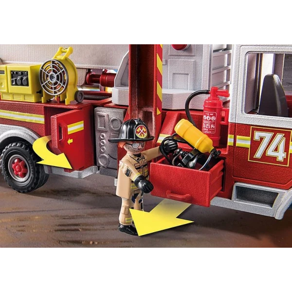 PLAYMOBIL CITY ACTION US TOWER LADDER: ΠΥΡΟΣΒΕΣΤΙΚΟ ΟΧΗΜΑ