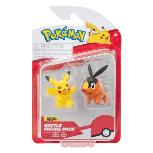 POKEMON ΦΙΓΟΥΡΕΣ ΣΕΤ 2τεμ. FIRST PARTNER W6 - TEPIG & PIKACHU