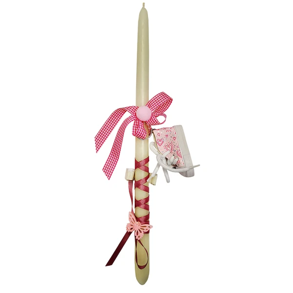 EASTER CANDLE KEY CHAIN SHOE - 2 DESIGNS