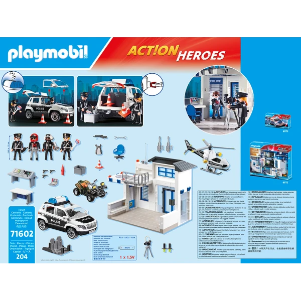 PLAYMOBIL CITY ACTION ΑΣΤΥΝΟΜΙΚΟ ΤΜΗΜΑ ΜΕ ΠΕΡΙΠΟΛΙΚΟ ΚΑΙ ΕΛΙΚΟΠΤΕΡΟ 