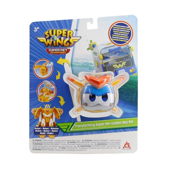 SUPER WINGS SUPER PET TRANSFORMING ROBOT - GOLDEN BOY PET