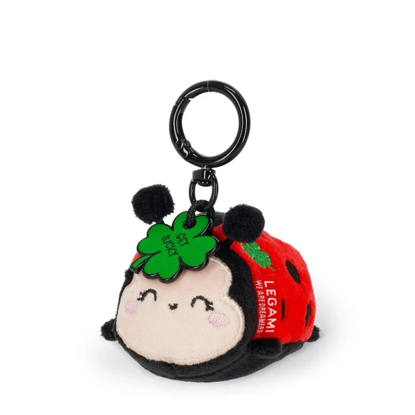 LEGAMI KEY RING SUPER SOFT PLUSH LADYBUG