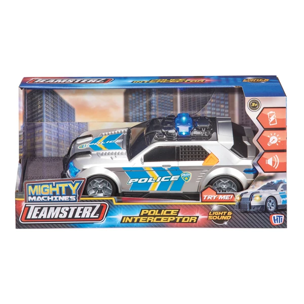 TEAMSTERZ MIGHTY MACHINES ΑΣΤΥΝΟΜΙΚΟ ΟΧΗΜΑ ΜΕ ΦΩΤΑ ΚΑΙ ΗΧΟΥΣ ΓΙΑ 3+ ΧΡΟΝΩΝ