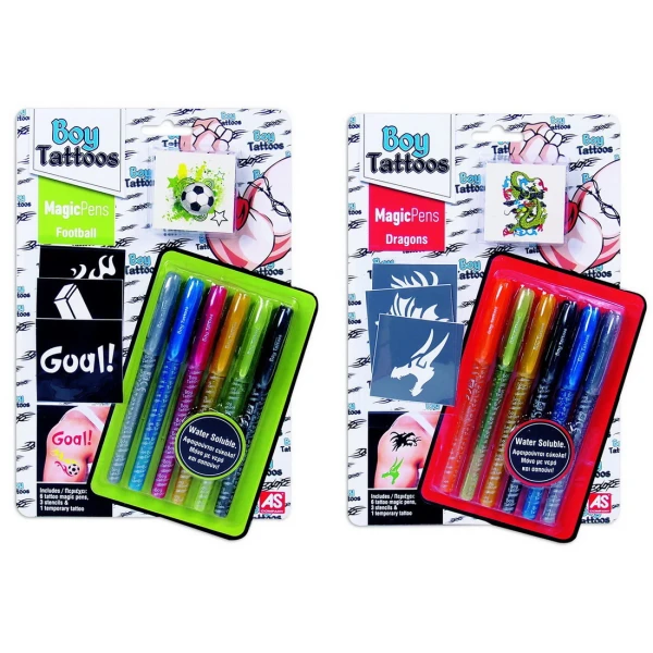 STAR TATTOOS BOY MAGIC PENS