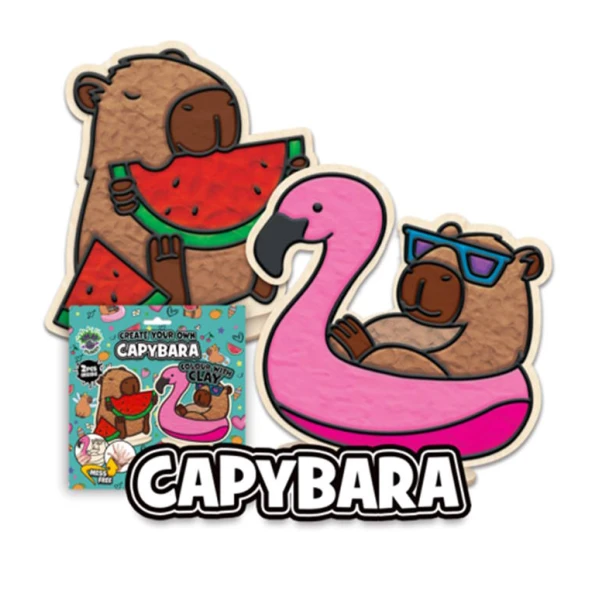 SPLAT PLANET MESS-FREE CAPYBARA CLAY CRAFT SET