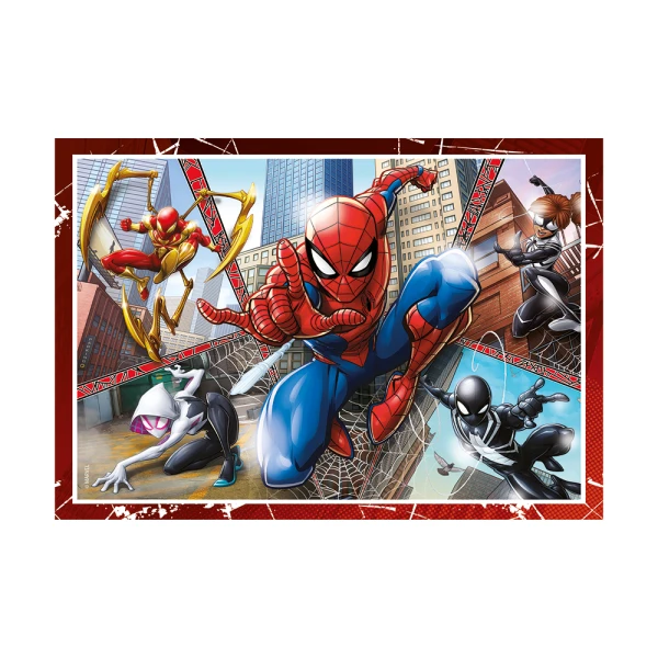 CLEMENTONI ΠΑΙΔΙΚΟ ΠΑΖΛ SUPER COLOR 4 ΣΕ 1 MARVEL SPIDERMAN 12-16-20-24 τμχ
