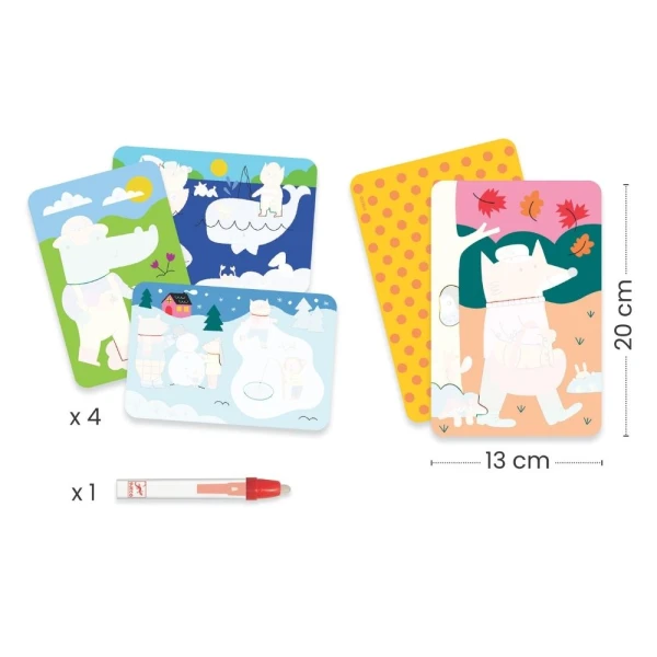 DJECO WATER MARKER PAINTING - 4 SEASONS