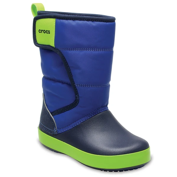 CROCS LODGEPOINT SNOW BOOT K BLUE JEAN-NAVY