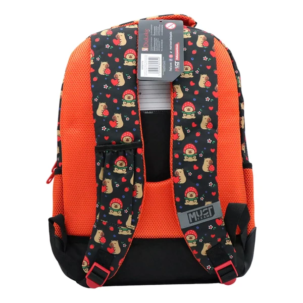 MUST TEAM SCHOOL BACKPACK 32X18X43 cm WITH 3 CASES CAPYBARA