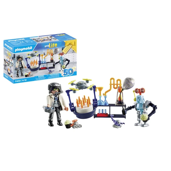 PLAYMOBIL CITY LIFE GIFT SET ΠΑΡΤΥ ΣΤΟ ΕΡΓΑΣΤΗΡΙΟ ΤΟΥ ΤΡΕΛΟΕΠΙΣΤΗΜΟΝΑ