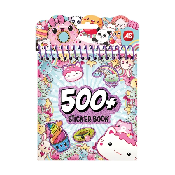 AS NOTEBOOK WITH STICKERS - 3 DESIGNS