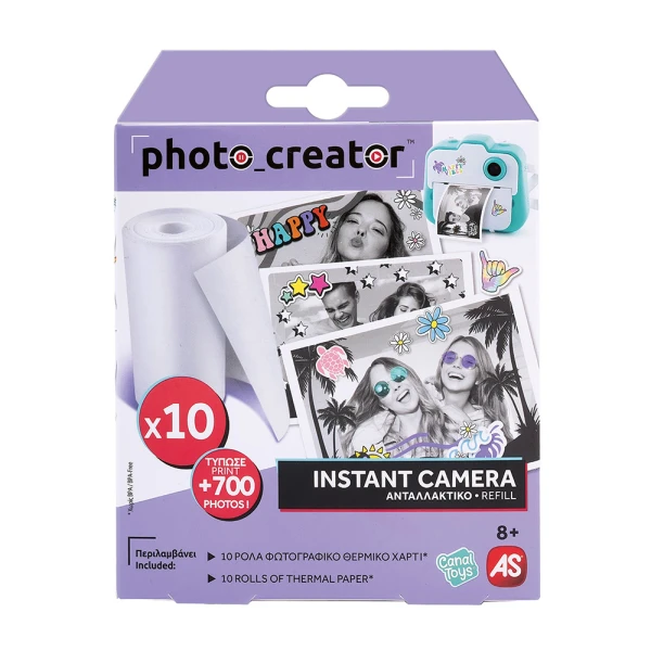 10 ROLLS OF THERMAL PAPER PHOTO CREATOR INSTANT CAMERA