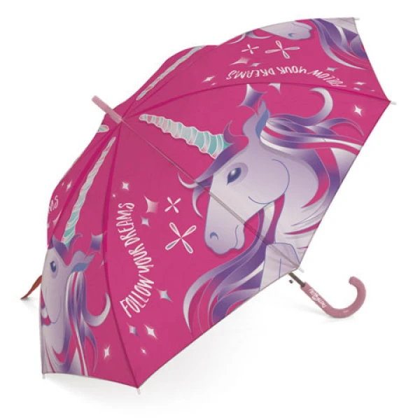 KIDS UMBRELLA POLYESTER AUTO UNΙCORN - 3 DESIGNS