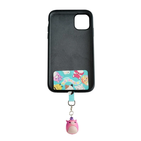 SQUISHMALLOWS UNIVERSAL MOBILE CHARM WITH CONNECTION PAD - LOLA THE UNICORN