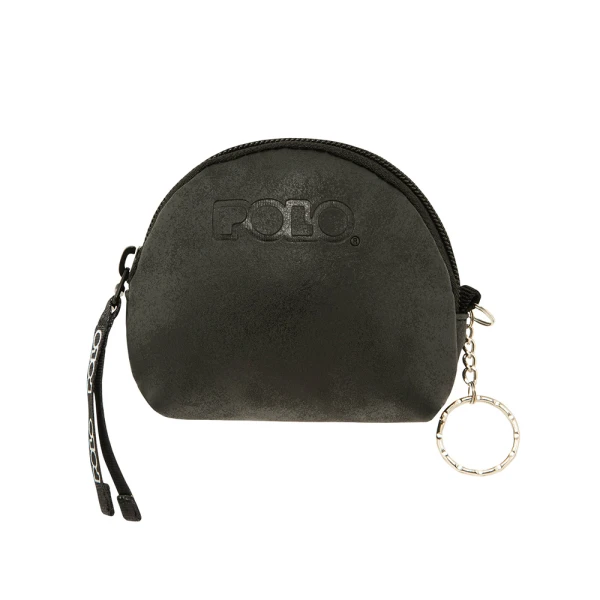POLO 2026 MINI SEMI-CIRCULAR WALLET MATTE BLACK
