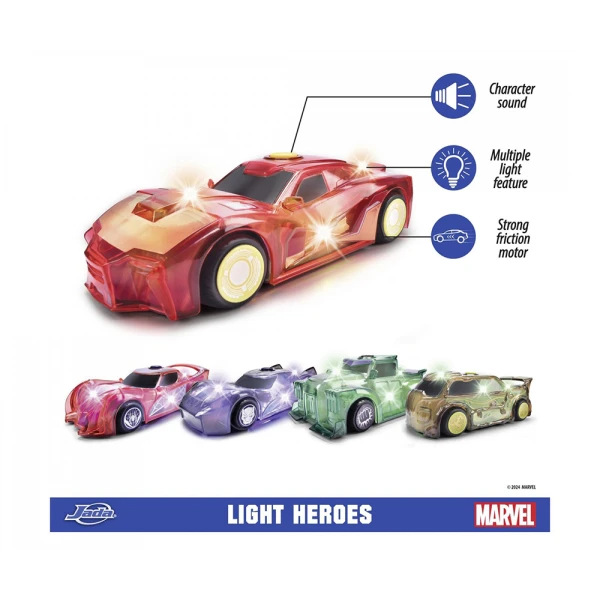 JADA CAR 1:32 MARVEL LIGHT HERO IRON MAN