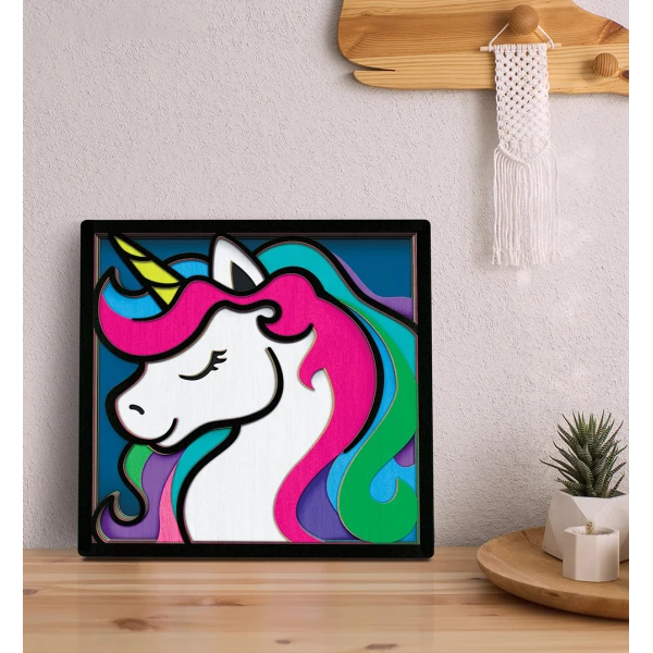 SPLAT PLANET WOODEN 3D PAINT KIT UNICORN