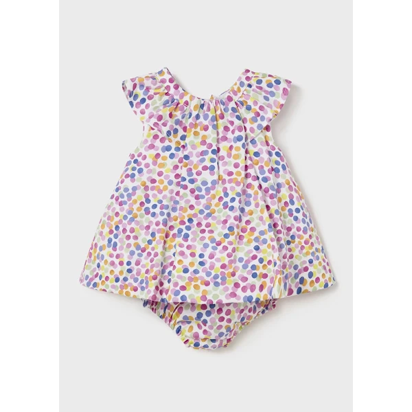 MAYORAL DRESS PRINTED SATIN PINK