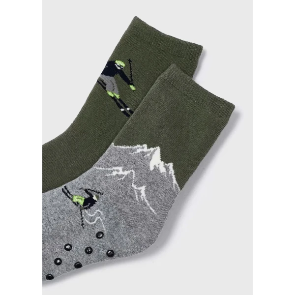 MAYORAL SET SOCKS ANTI-SLIP KHAKI