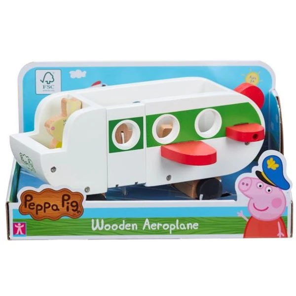 PEPPA PIG ΞΥΛΙΝΟ ΑΕΡΟΠΛΑΝΟ ΜΕ ΦΙΓΟΥΡΑ